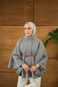 Kemer Detaylı Panço Gri