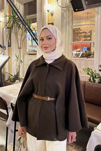 Kemer Detaylı Panço Kahverengi