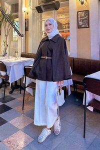 Kemer Detaylı Panço Kahverengi