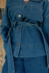 Kemerli Kot Takım Koyu Mavi