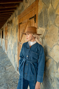 Kemerli Kot Takım Koyu Mavi