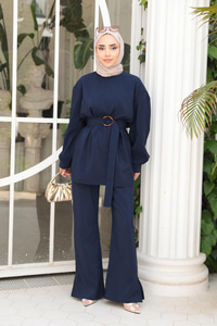 Kemerli Tokalı Takım Lacivert