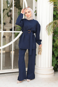 Kemerli Tokalı Takım Lacivert