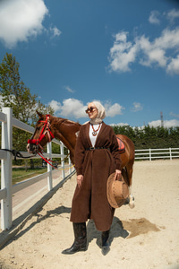 Kemerli Triko Ceket Kahverengi