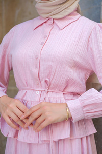 Kendinden Desenli Takım Pudra