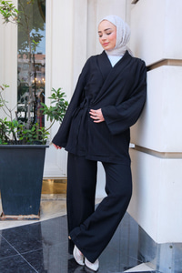 Keten İkili Takım Siyah