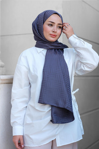 Kibrit Desen Jakar Şal Antrasit