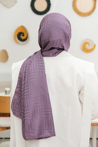 Kibrit Desen Jakar Şal Lila