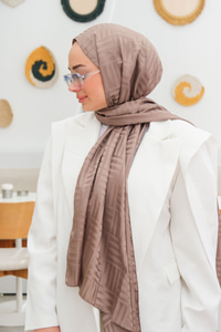 Kibrit Desen Jakar Şal Vizon