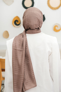 Kibrit Desen Jakar Şal Vizon