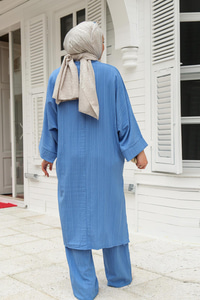 Kimonlu Takım Mavi