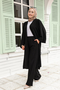 Kimonlu Takım Siyah