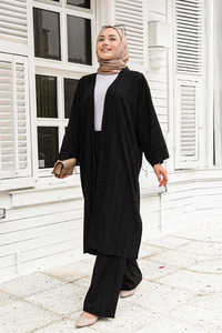 Kimonlu Takım Siyah