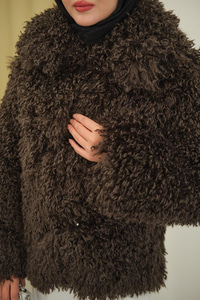 Kıvırcık Astarlı Kürk Kahverengi