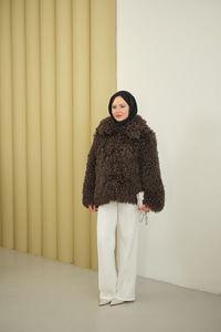 Kıvırcık Astarlı Kürk Kahverengi