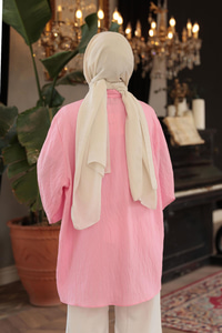 KOL BAGLAMALI GOMLEK Açık Pembe