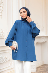 KOL BAGLAMALI GOMLEK Lacivert