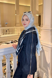 Kol Fermuar Detaylı Bel Bağlamalı Tek Düğmeli Takım Lacivert