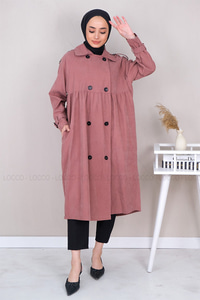 Uygun Fiyatlı KOL KEMER DETAYLI TRENC GUL KURUSU | Loccomoda.com 