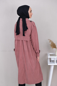 Uygun Fiyatlı KOL KEMER DETAYLI TRENC GUL KURUSU | Loccomoda.com 