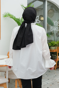 Kol Pile Detay Gömlek Ekru