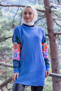 Uygun Fiyatlı KOLLARI ETNIK DESEN TUNK MAVI | Loccomoda.com 