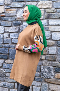 Uygun Fiyatlı KOLLARI ETNIK DESEN TUNK VIZON | Loccomoda.com 