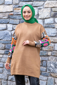 Uygun Fiyatlı KOLLARI ETNIK DESEN TUNK VIZON | Loccomoda.com 