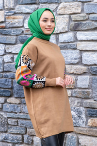 Uygun Fiyatlı KOLLARI ETNIK DESEN TUNK VIZON | Loccomoda.com 