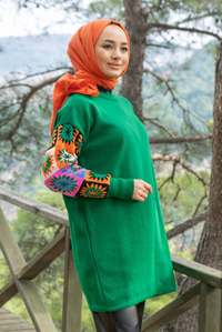 Uygun Fiyatlı KOLLARI ETNIK DESEN TUNK YESIL | Loccomoda.com 