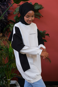 Uygun Fiyatlı KOLU BASKILI SWEAT SIYAH | Loccomoda.com 