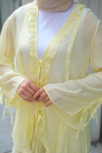 Kolu Kurdele Detay Takım Sarı