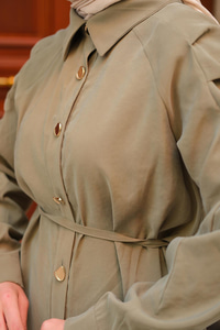 Kolu Pileli Modal Takım Küf Yeşil