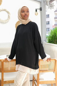 Uygun Fiyatlı KOLU VE ALTI PARCALI TUNIK | Loccomoda.com 