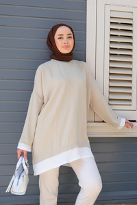 KOLU VE ALTI PARCALI TUNIK