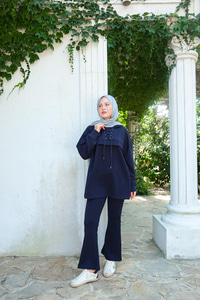 Kordonlu Takım Lacivert