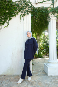 Kordonlu Takım Lacivert