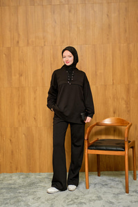 Kordonlu Takım Siyah