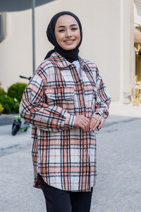 Uygun Fiyatlı KORUKLU CEPLI SALAS GOMLEK TURUNCU | Loccomoda.com 