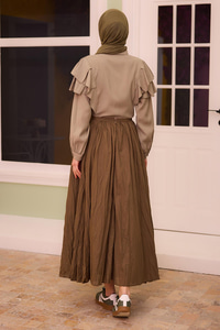 Kraş Etek  Haki Yeşil