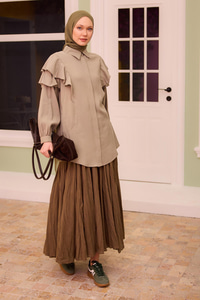 Kraş Etek  Haki Yeşil