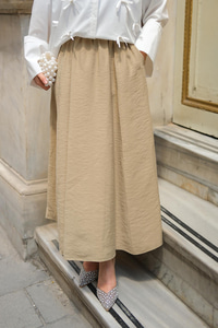 Krışık Kloş Etek Küf Yeşil