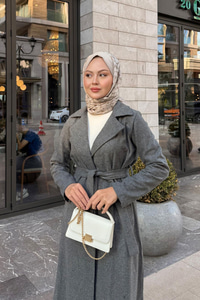 Kruvaze Kaşe Trenç Antrasit