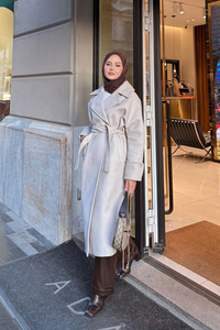 Kruvaze Yaka Kaşe Kaban Taş