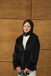 Kruvaze Yaka Kısa Ceket Siyah