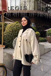 Kruvaze Yaka Trenç Taş