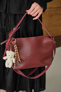 Küçük Ayıcık Ve Püskül Detay Çanta Bordo