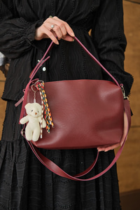 Küçük Ayıcık Ve Püskül Detay Çanta Bordo