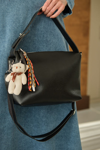 Küçük Ayıcık Ve Püskül Detay Çanta Siyah