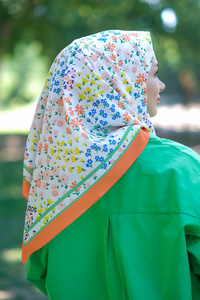 Uygun Fiyatlı KUCUK PAPATYA DESEN ESARP  TURUNCU | Loccomoda.com 